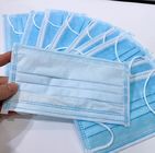 Blauw Earloop-Gezichtsmasker Drie Laagveiligheid Beschermend met Regelbare Neusklem