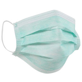 China Hoge filtratie 3 Vouw Beschikbaar Masker/Beschikbaar Groen pp-Gezichtsmasker fabriek